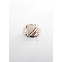 Anneau Damiata Gioielli Homme in Or blanc 652/102/1-D199 - 652/102/1-D199